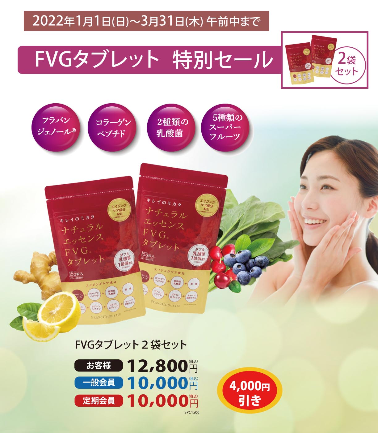 FVGタブレット特別セール