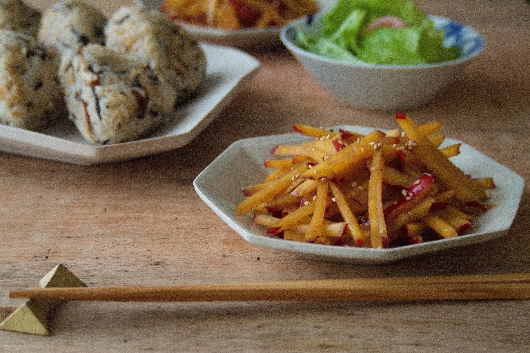 さつまいもの酢きんぴら