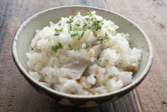 里芋の炊き込みご飯